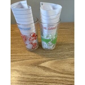 Vintage 1971 & 1973 Archie Comics Juice Glasses Set‎ of 2 (5)